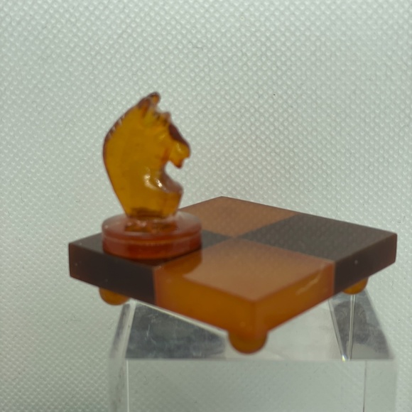 Vintage Baltic amber horse chess figurine USSR Soviet 1967 - Picture 2 of 6